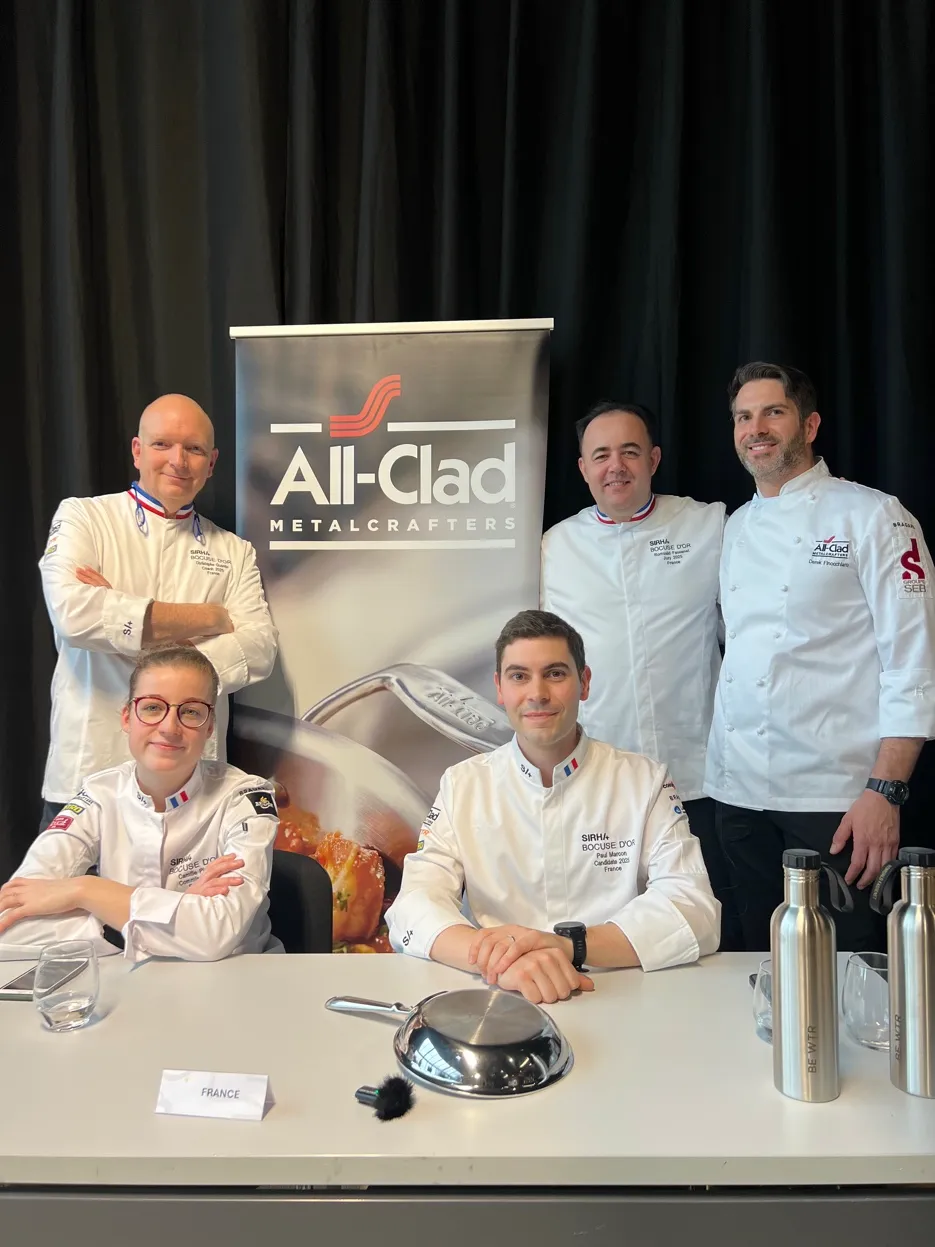 Derek Finocchiaro at Bocuse D'Or World Final, Lyon — All-Clad International Partner