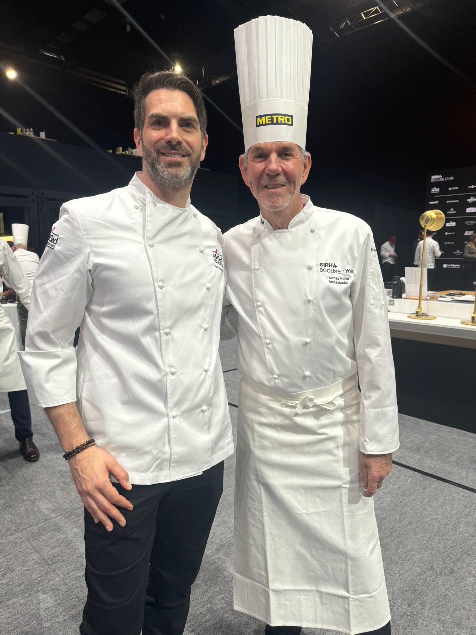 Derek Finocchiaro with Thomas Keller