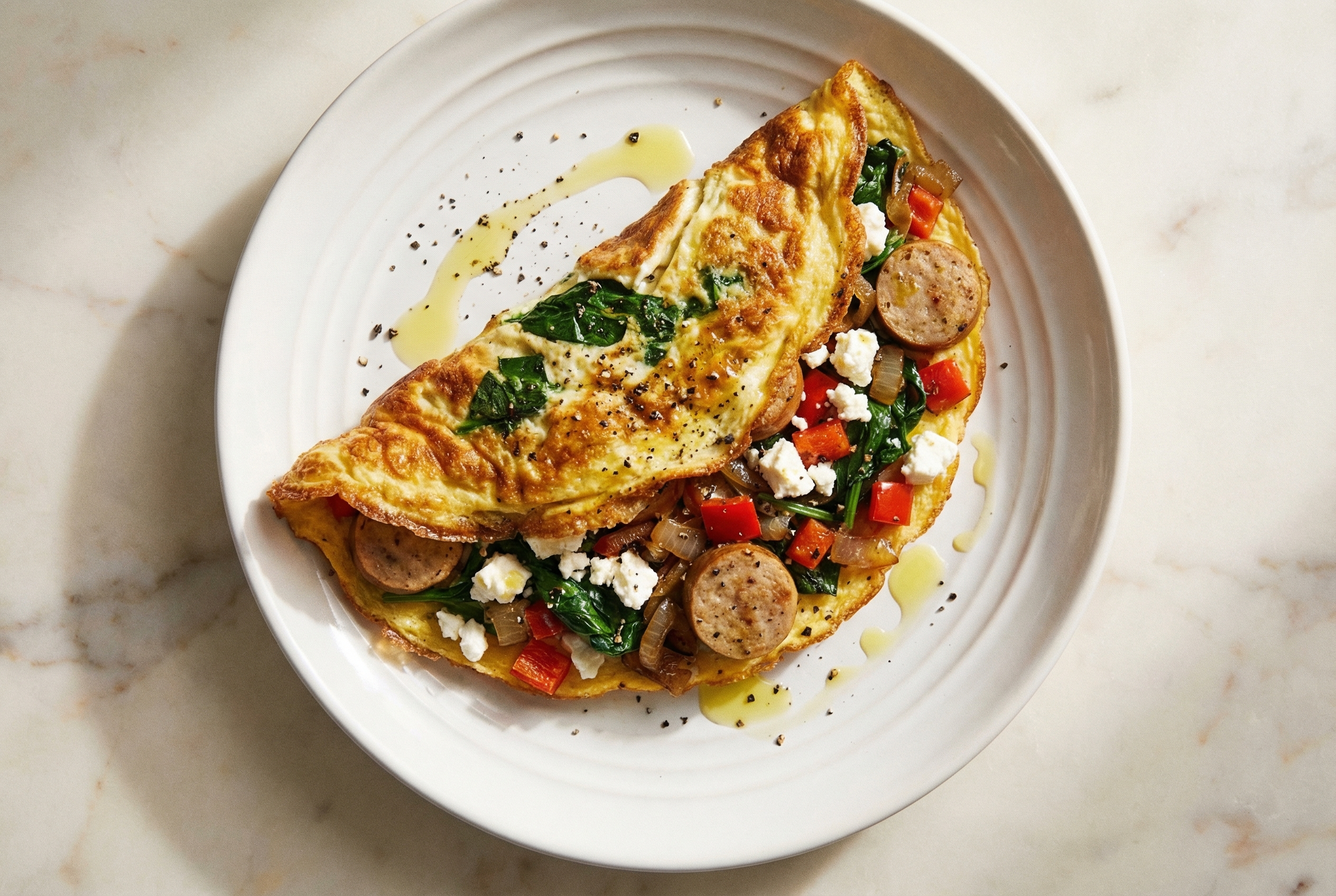 7am breakfast — protein first, chef-designed